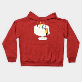 Rainbow Birthday Cake Kids Hoodie